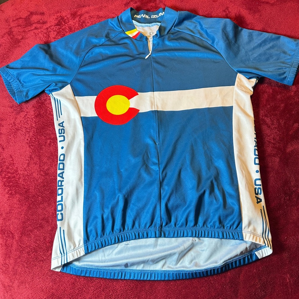 Pearl Izumi Colorado USA Cycling Jersey Blue State‎ Flag Men's Medium